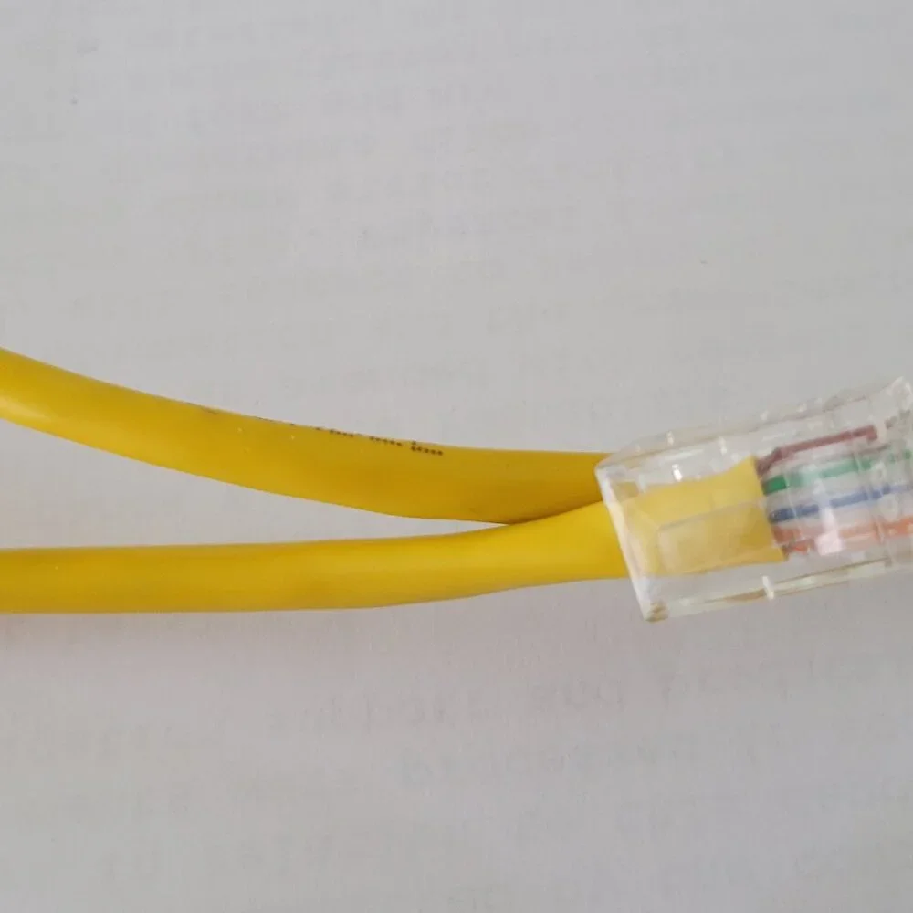 CAT 5E Ethernet Cable, 350MHz, RJ-45, 24 AWG 4PR, E310848, Yellow, 6 Feet